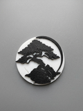 Dual-Color Raised Bonsai Coaster